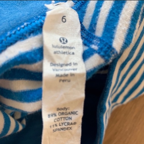 🙌SOLD🙌Lululemon Quiet Stripe Wunder Under Crops - Picture 6 of 7